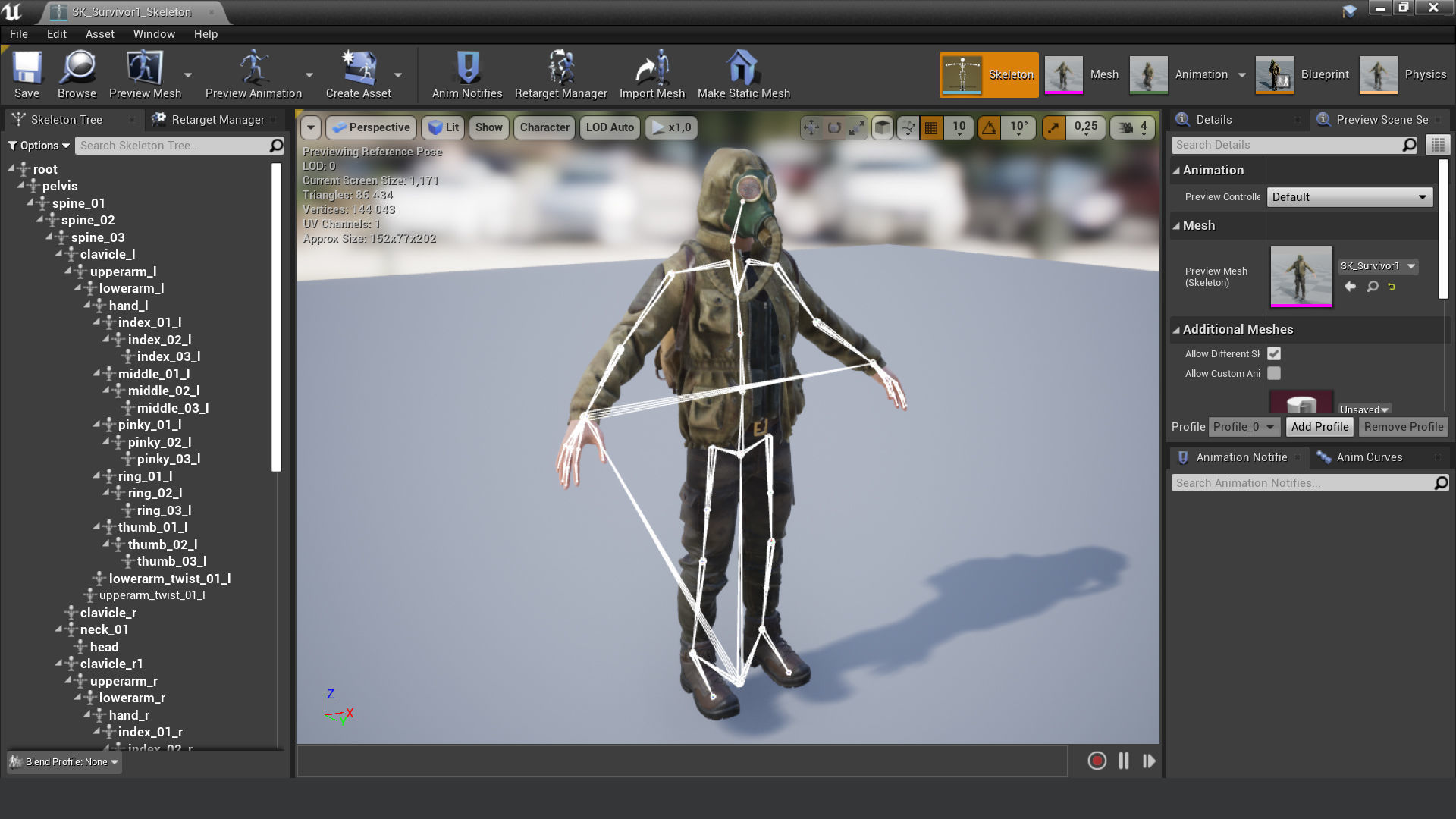 Post apocalyptic survivors MEGA pack 5 game ready characters Low-poly 3D model_19
