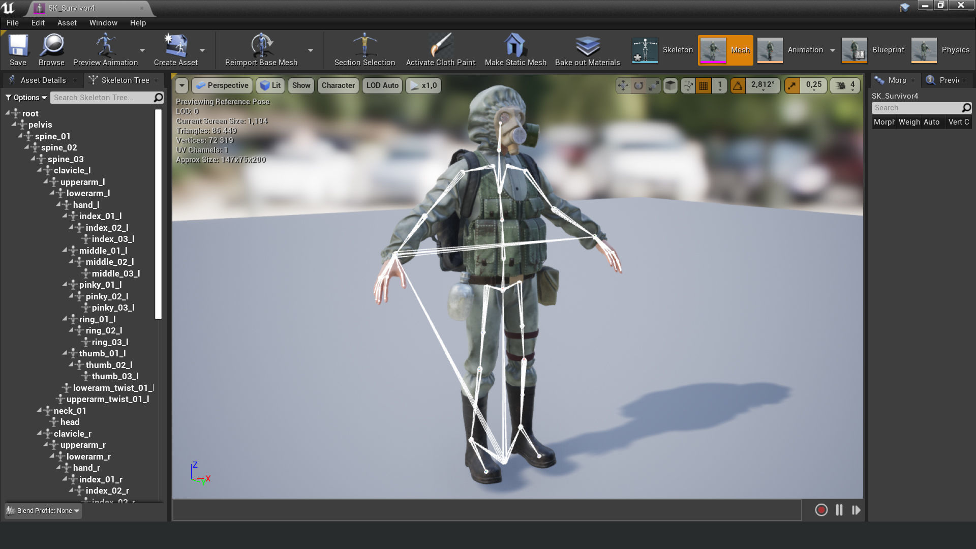 Post apocalyptic survivors MEGA pack 5 game ready characters Low-poly 3D model_22