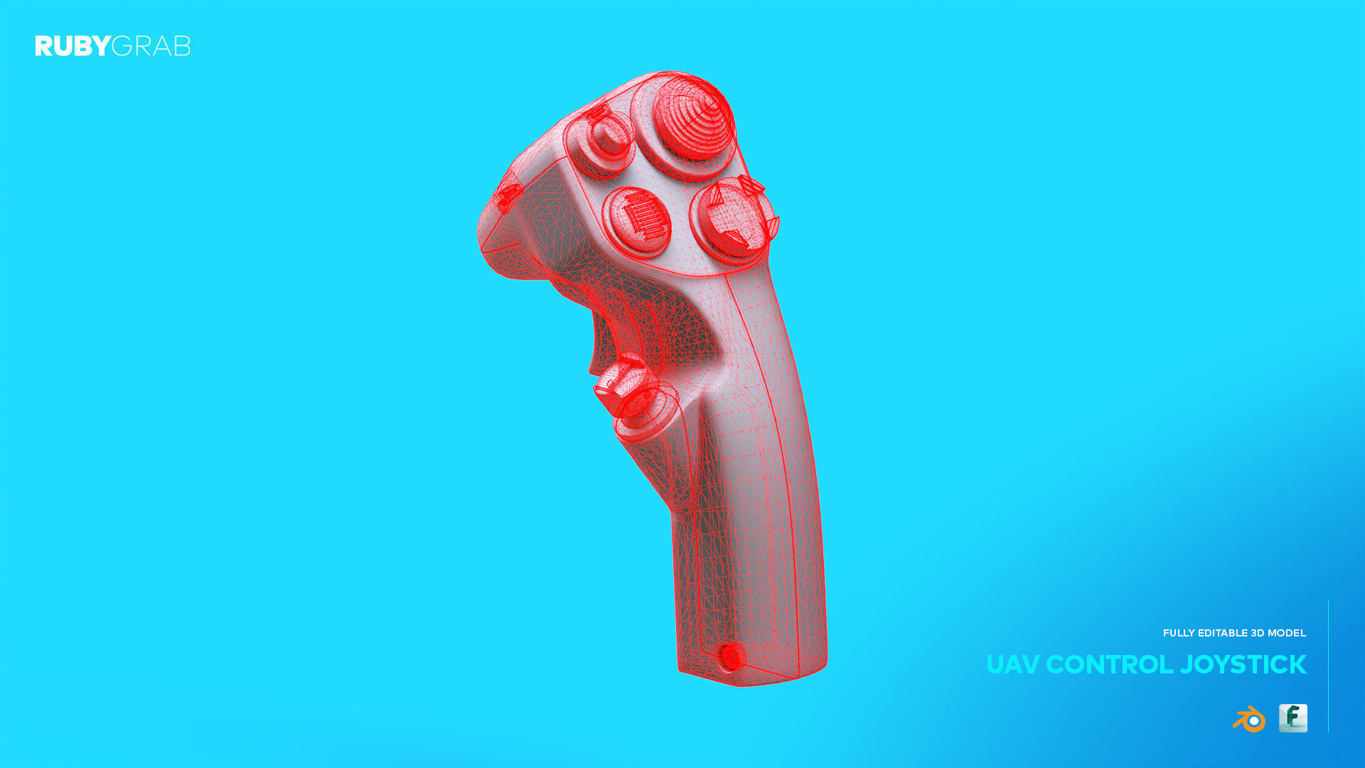  UAV Control Joystick Precision for Drone Operations Free 3D model_3