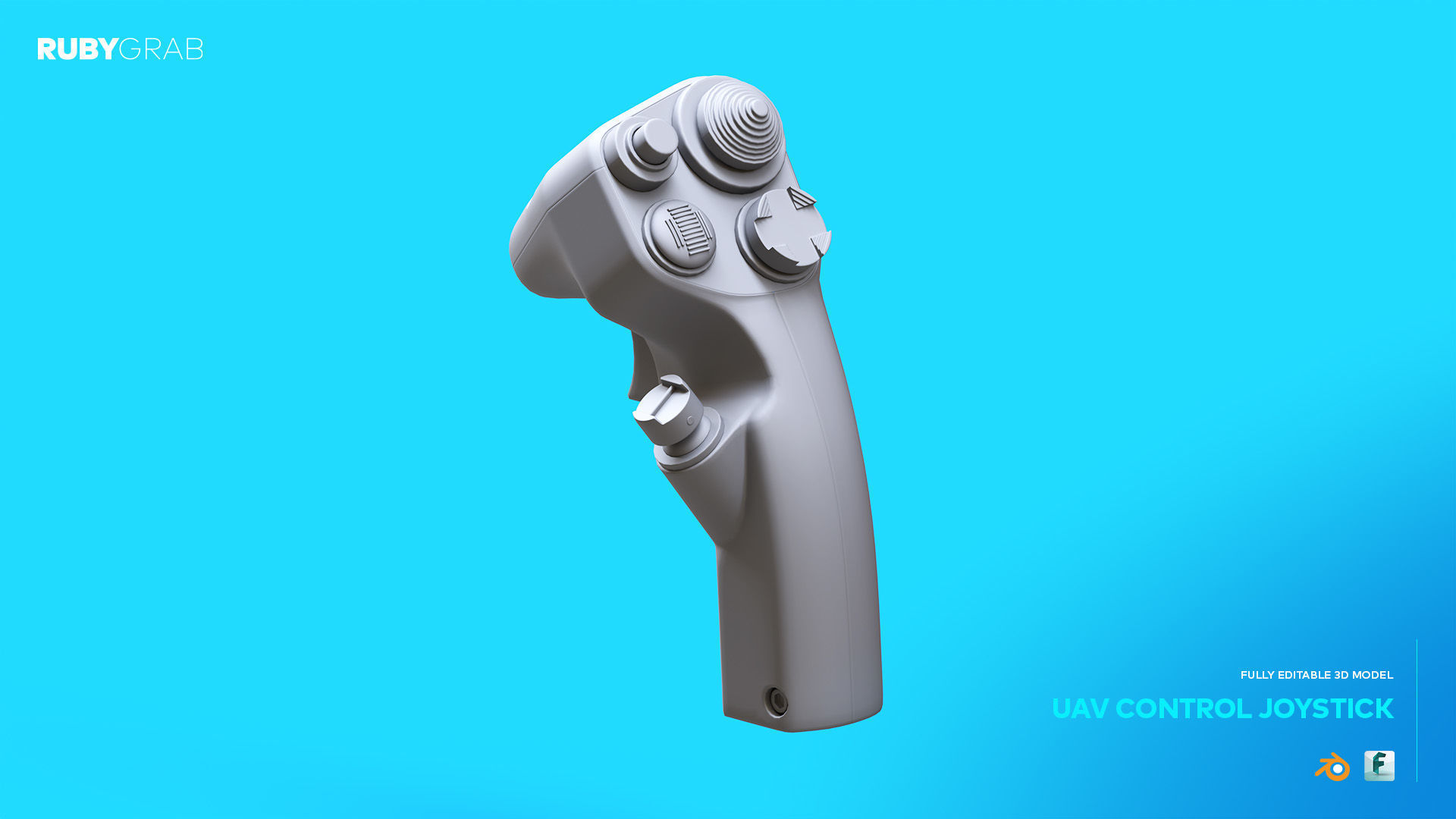  UAV Control Joystick Precision for Drone Operations Free 3D model_2