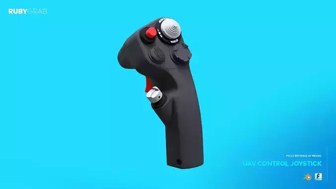  UAV Control Joystick Precision for Drone Operations Free 3D model