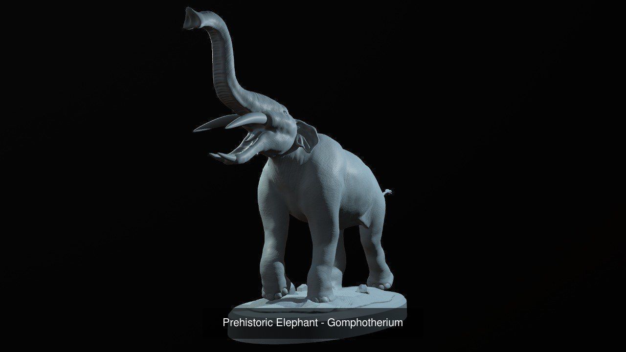 Prehistoric Animals Super Bundle x8 3D printable detailed 3D Model Collection_10