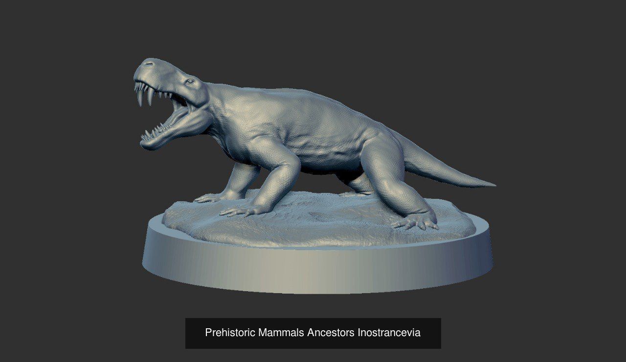 Prehistoric Animals Super Bundle x8 3D printable detailed 3D Model Collection_15