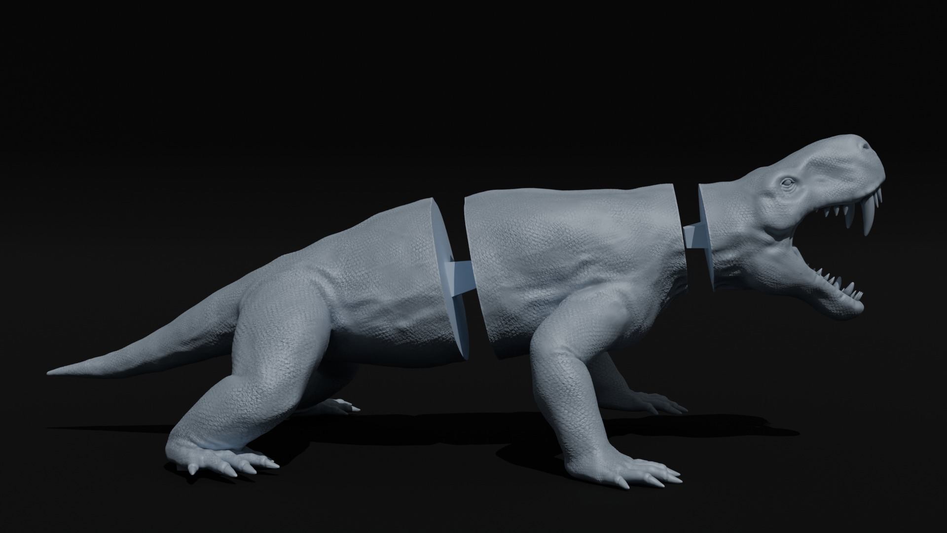 Prehistoric Animals Super Bundle x8 3D printable detailed 3D Model Collection_20