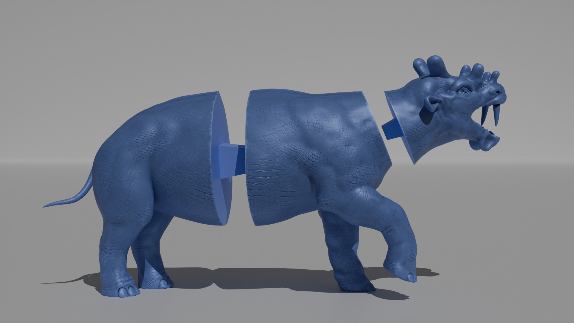 Prehistoric Animals Super Bundle x8 3D printable detailed 3D Model Collection_9