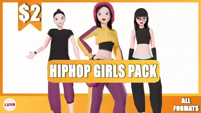LUYAS HIPHOP Girls Pack - 3 Evolution Game-Ready