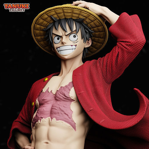 Luffy - One Piece - Bust 3D print model