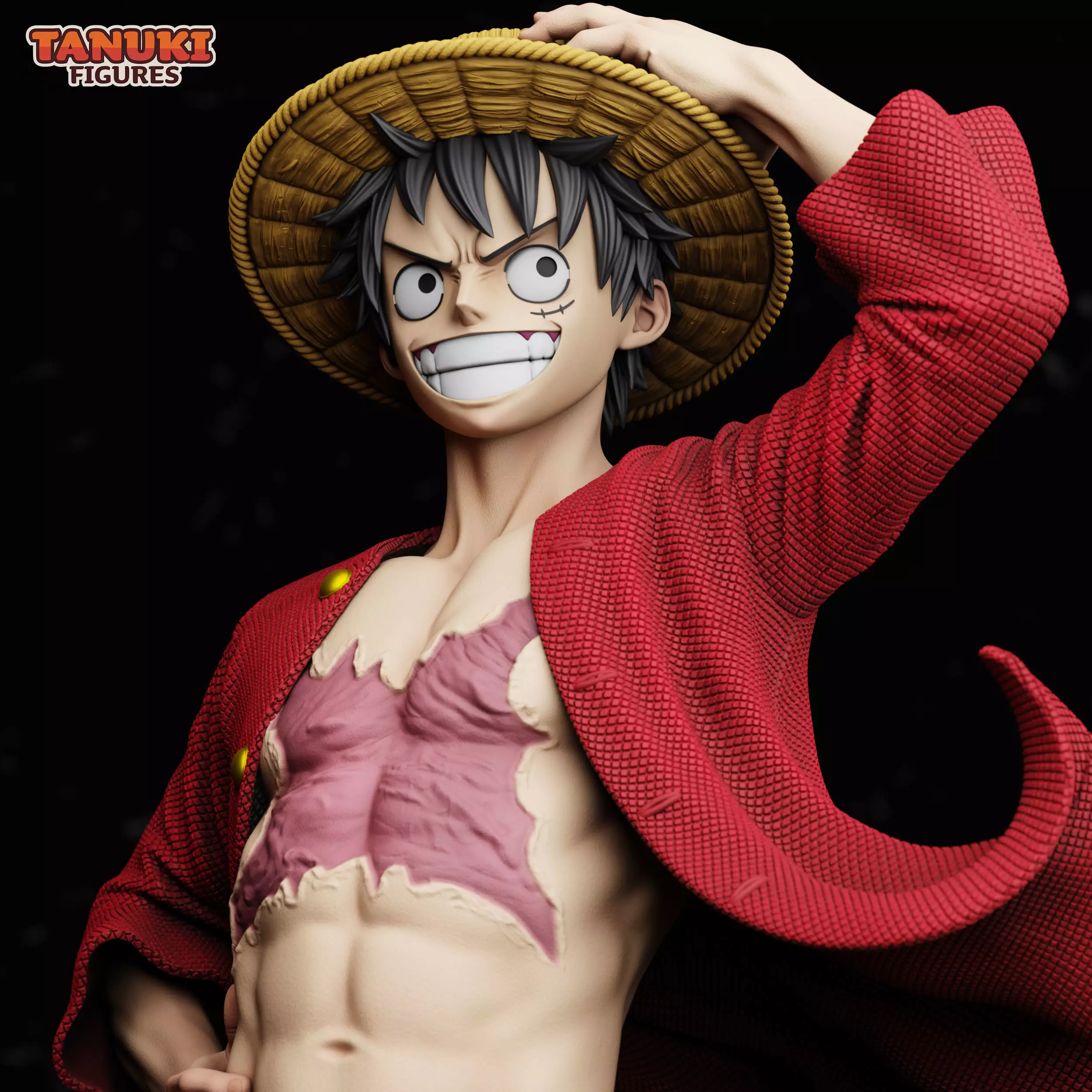 Luffy - One Piece - Bust 3D print model_0