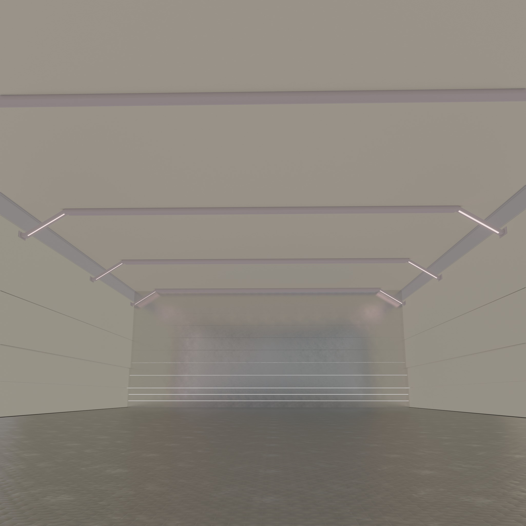 Warehouse car studio garage 3D model_2