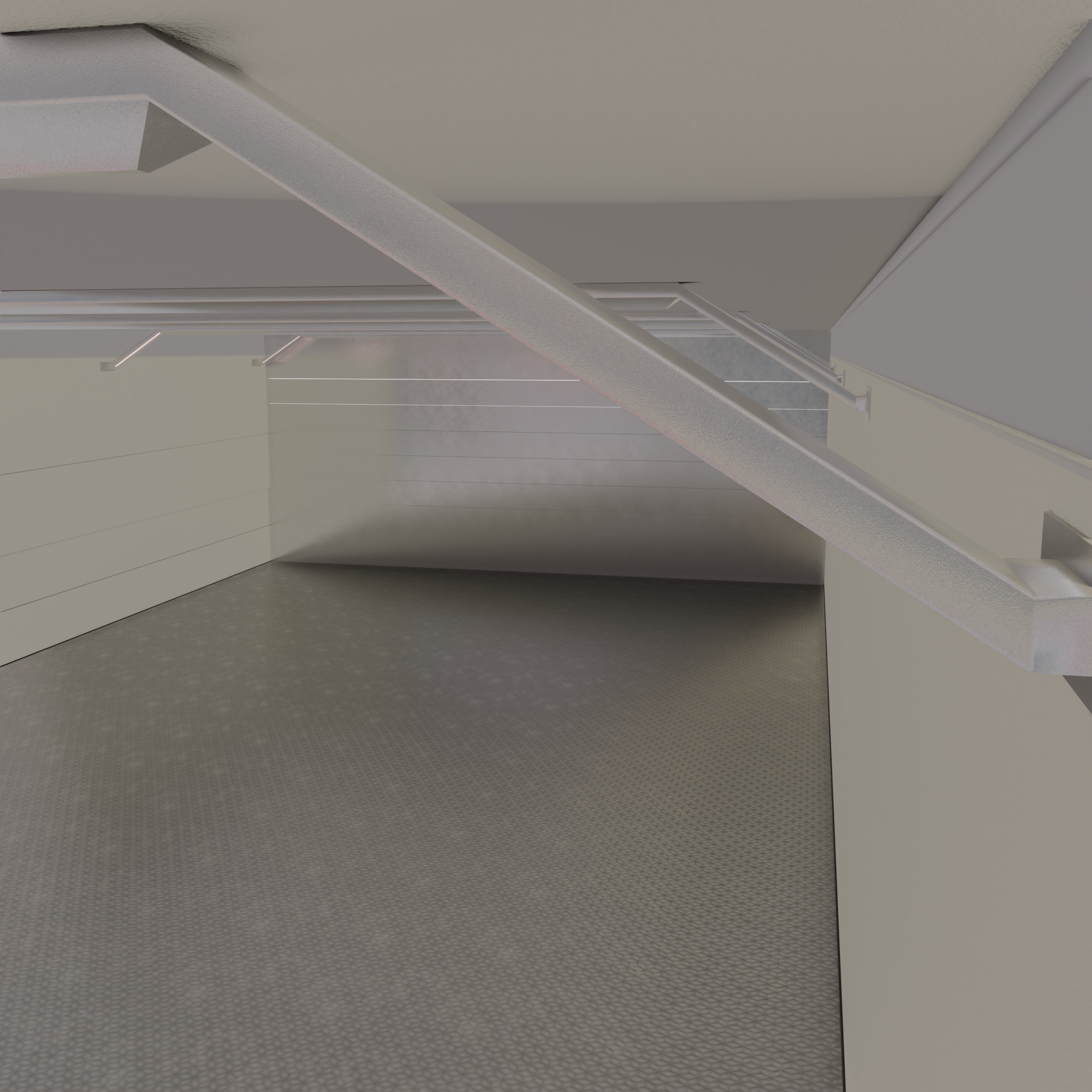 Warehouse car studio garage 3D model_4