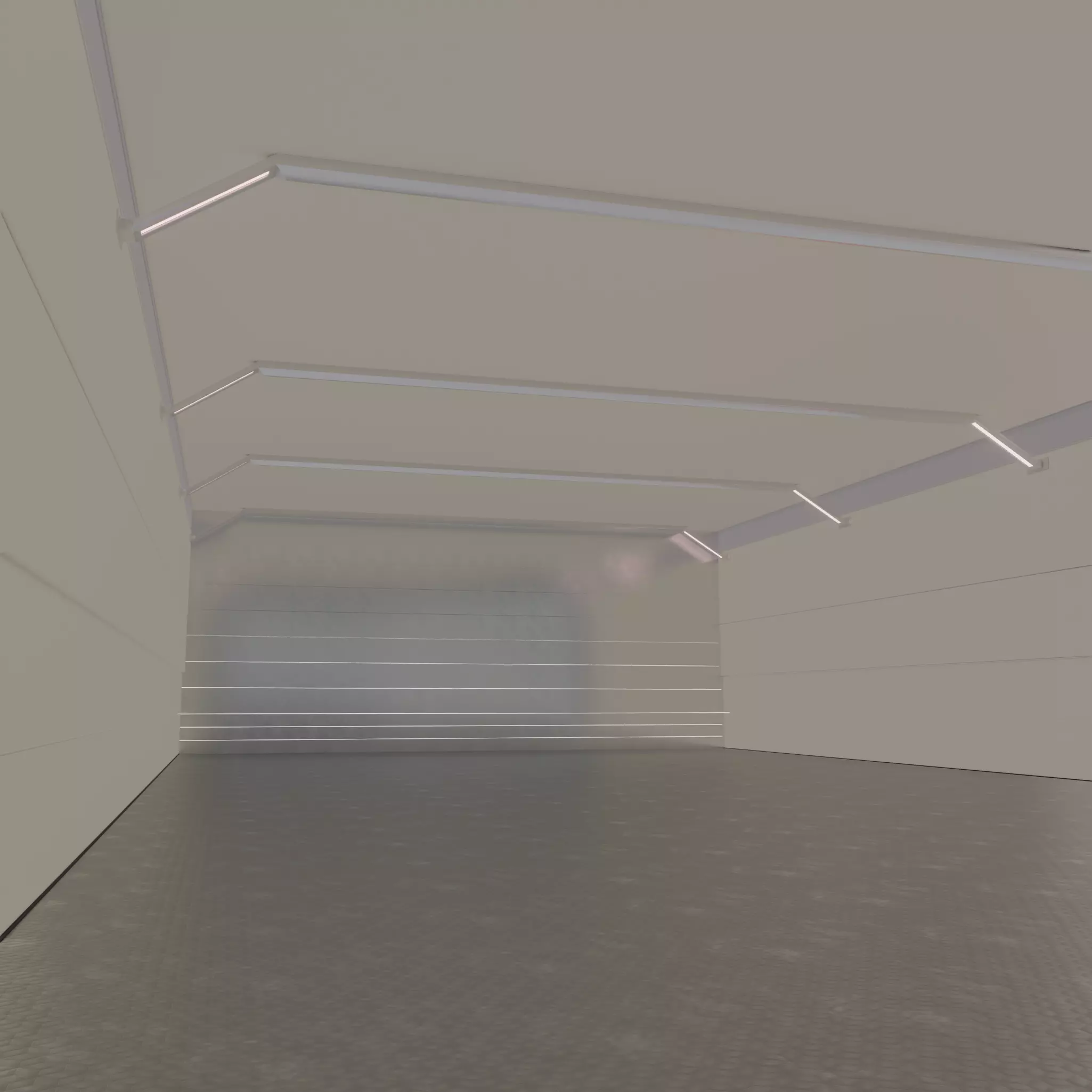 Warehouse car studio garage 3D model_0