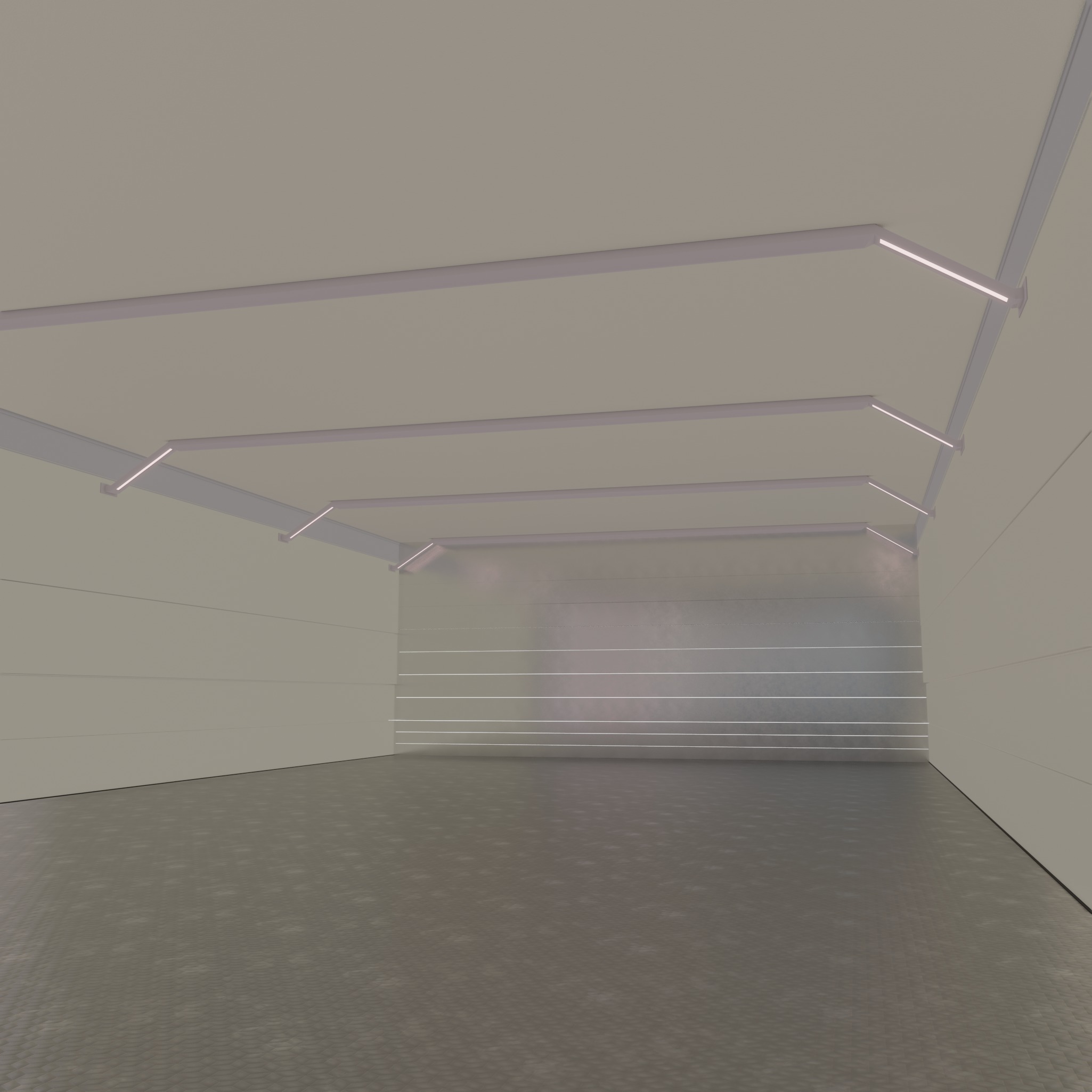 Warehouse car studio garage 3D model_1