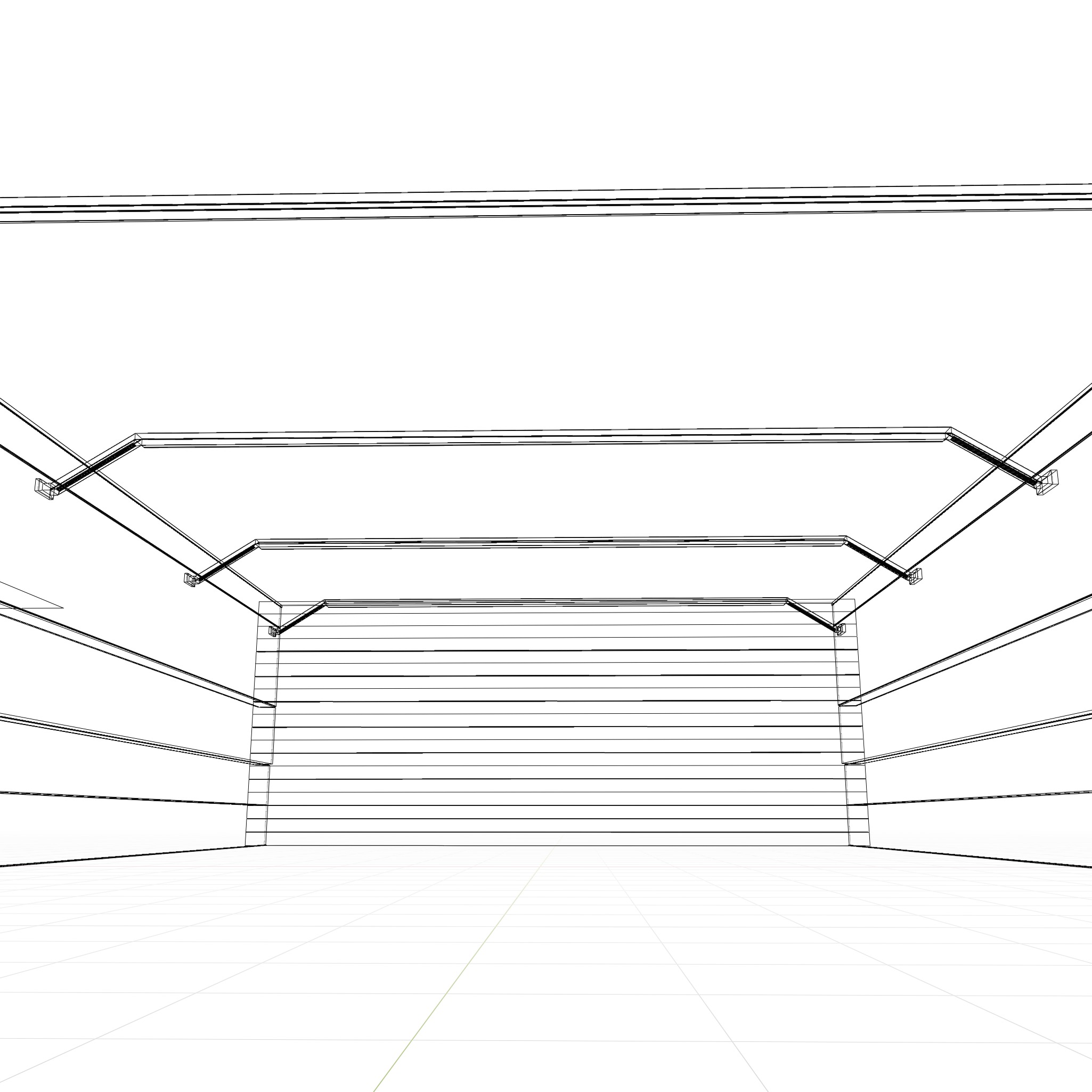 Warehouse car studio garage 3D model_6