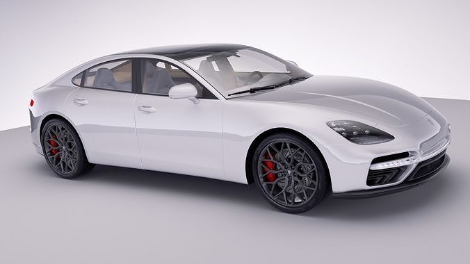 Generic Sedan v30 Low-poly 3D model