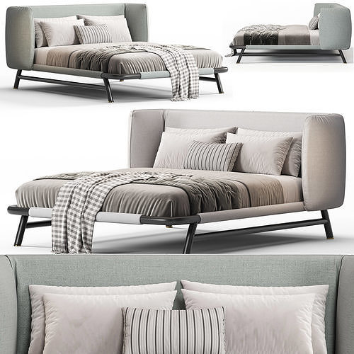 Meridiani Edoardo Bed 3D model