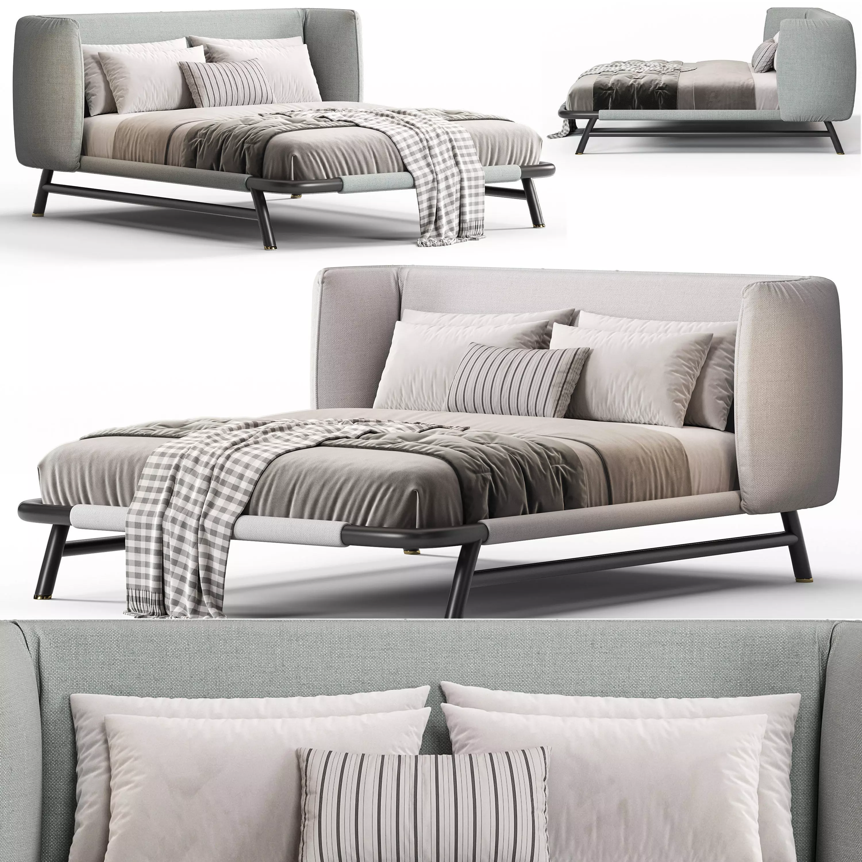 Meridiani Edoardo Bed 3D model