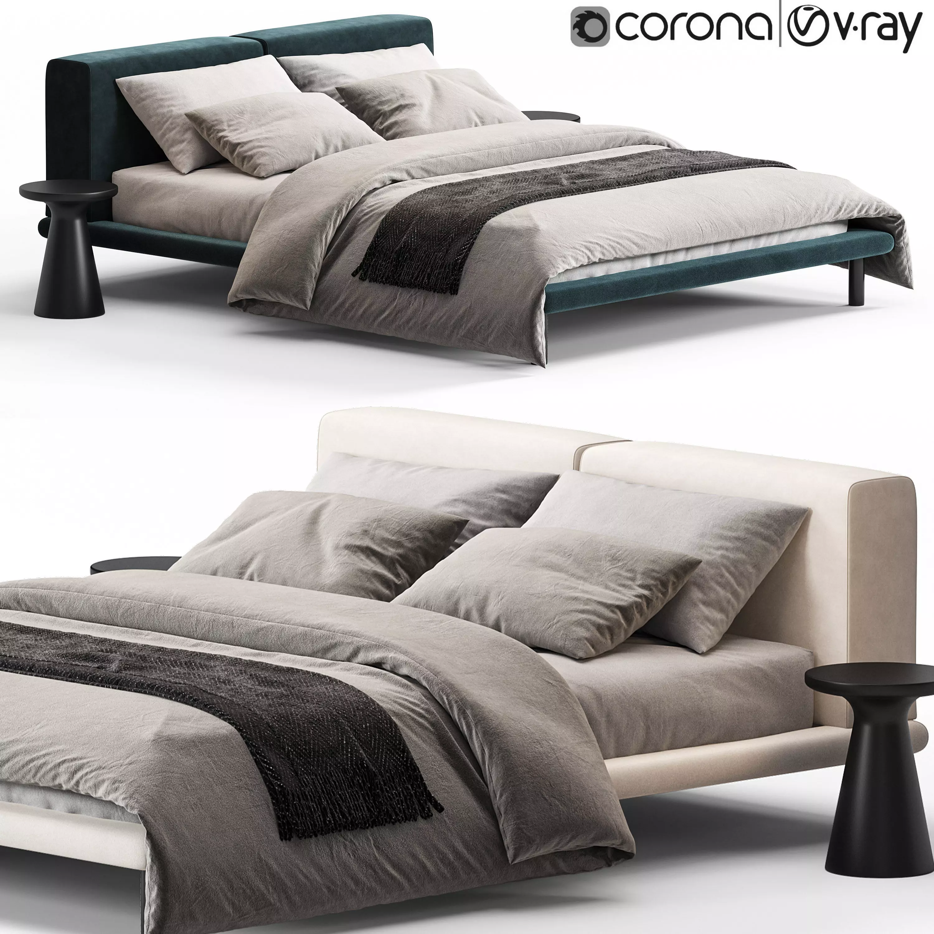 Meridiani Timothy Bed 3D model