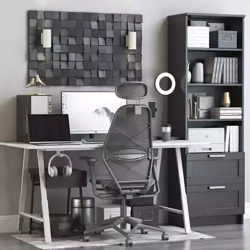Office workplace 148 3D model