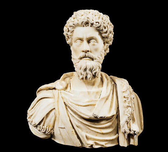 Marcus Aurelius Bust 3D Model Low-poly 3D model