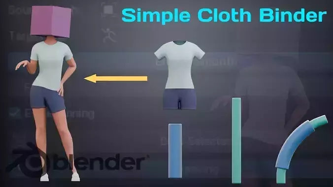 Simple Cloth Binder Blender Addon