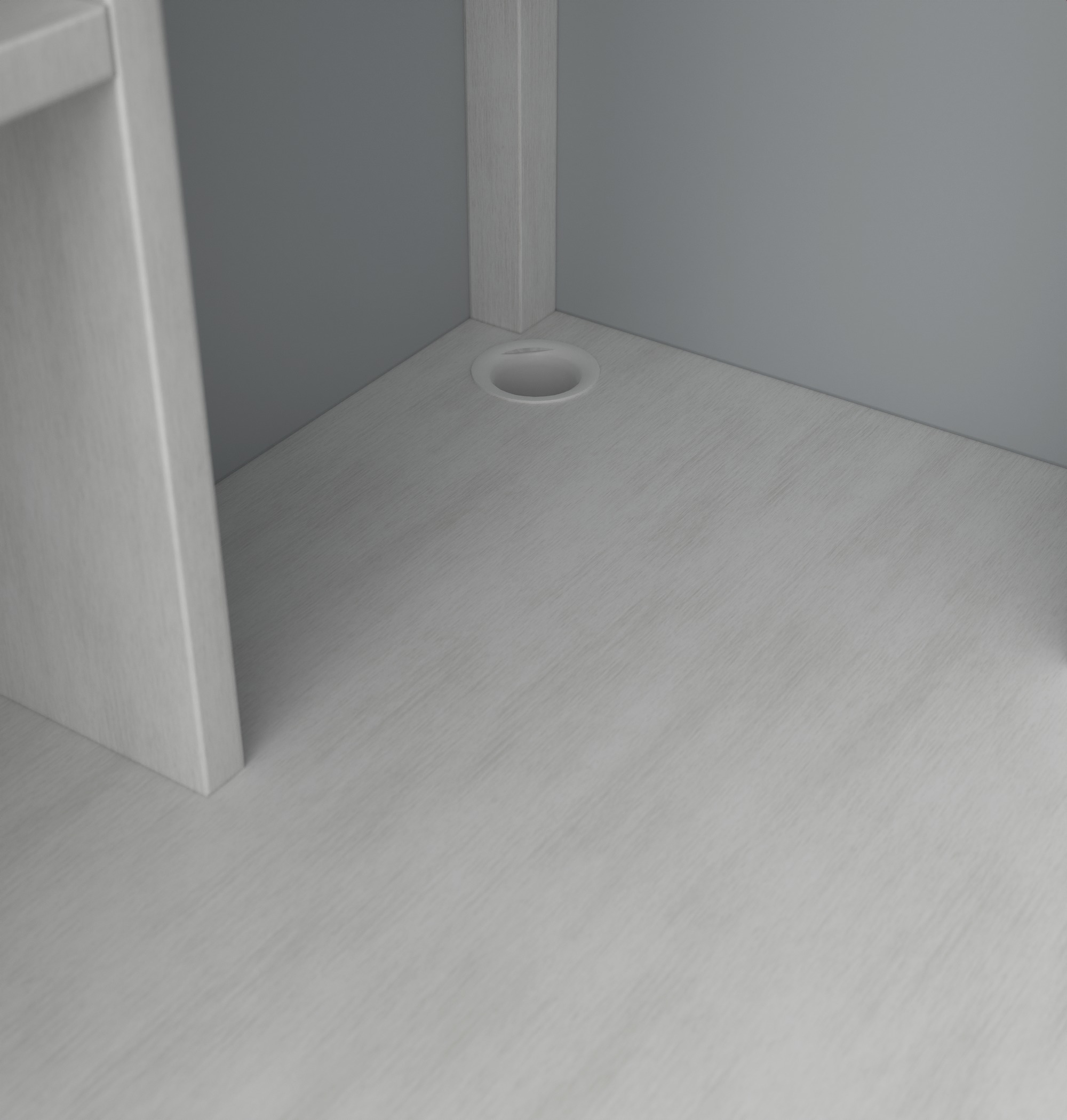 MICKE- corner workstation Low-poly 3D model_3