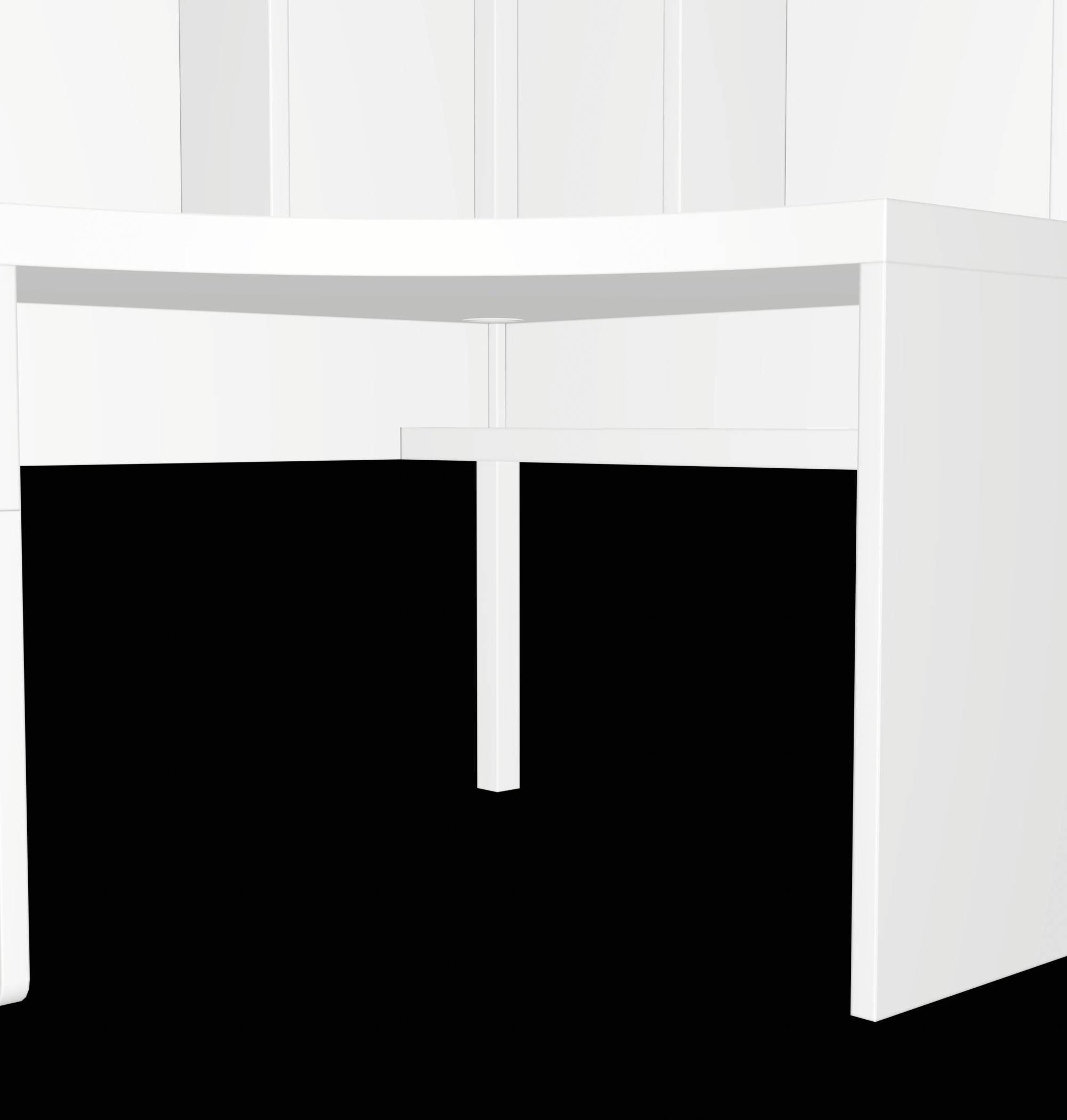 MICKE- corner workstation Low-poly 3D model_16