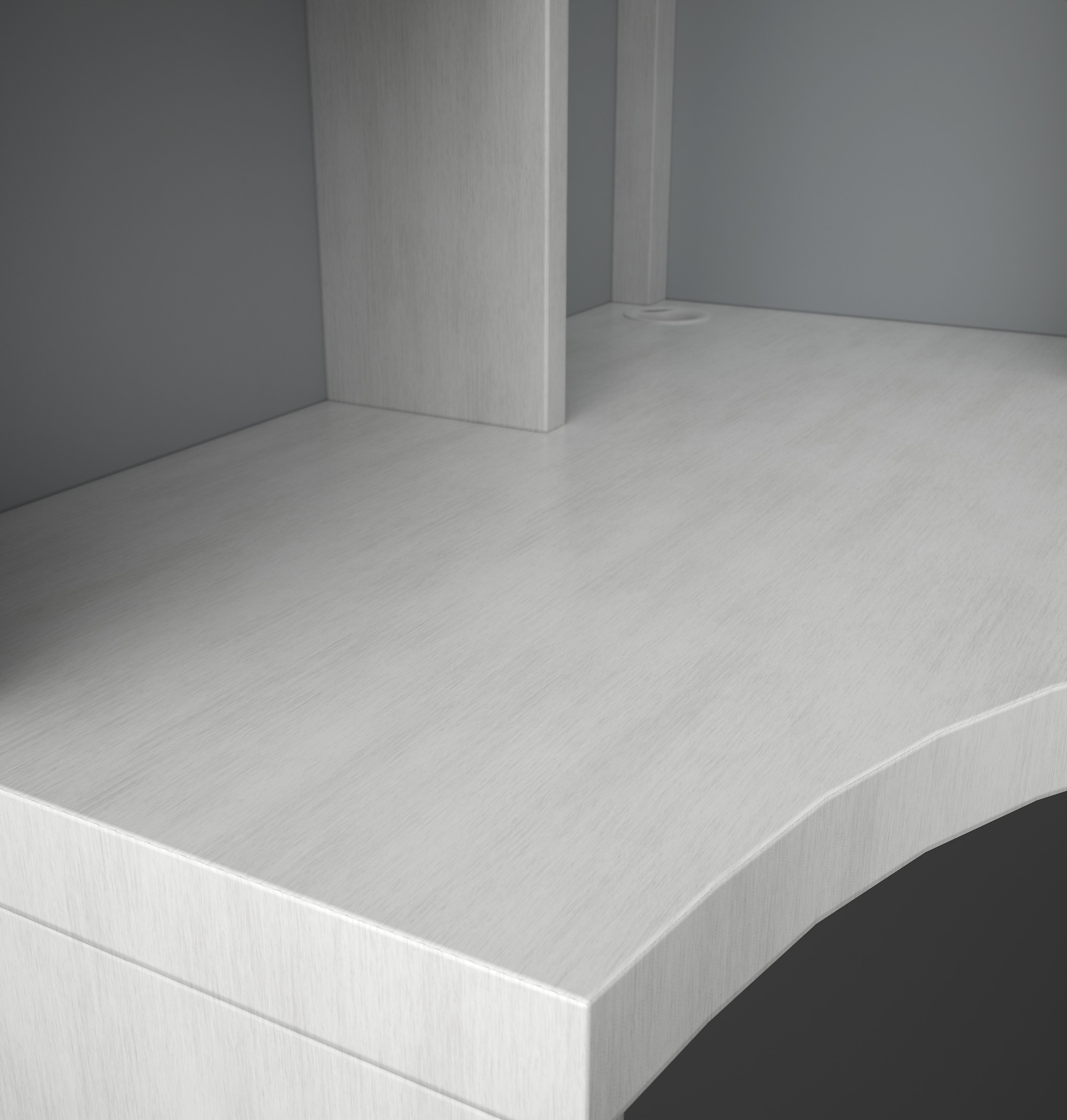 MICKE- corner workstation Low-poly 3D model_6