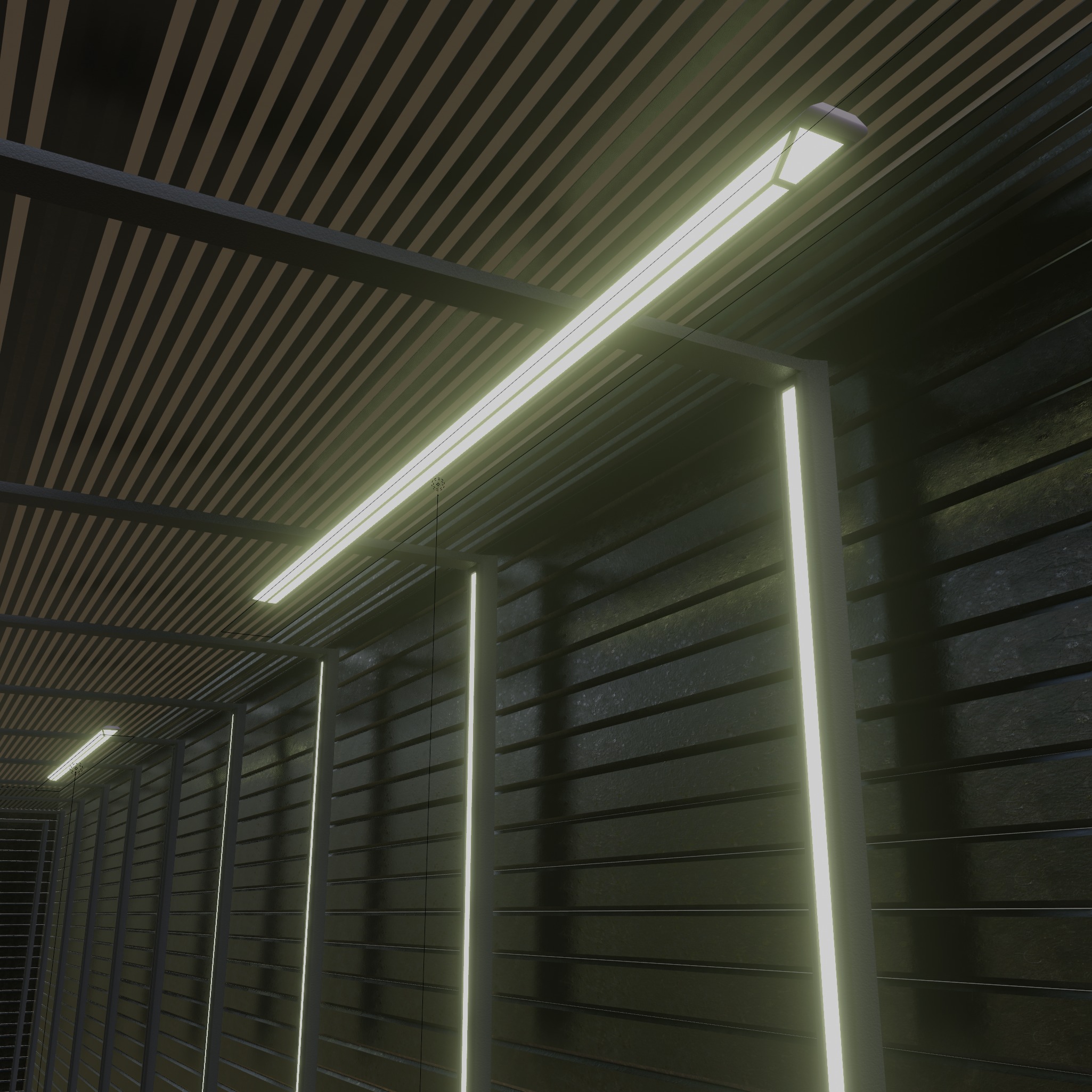 WAREHOUSE interior 3D car studio 3D model_4