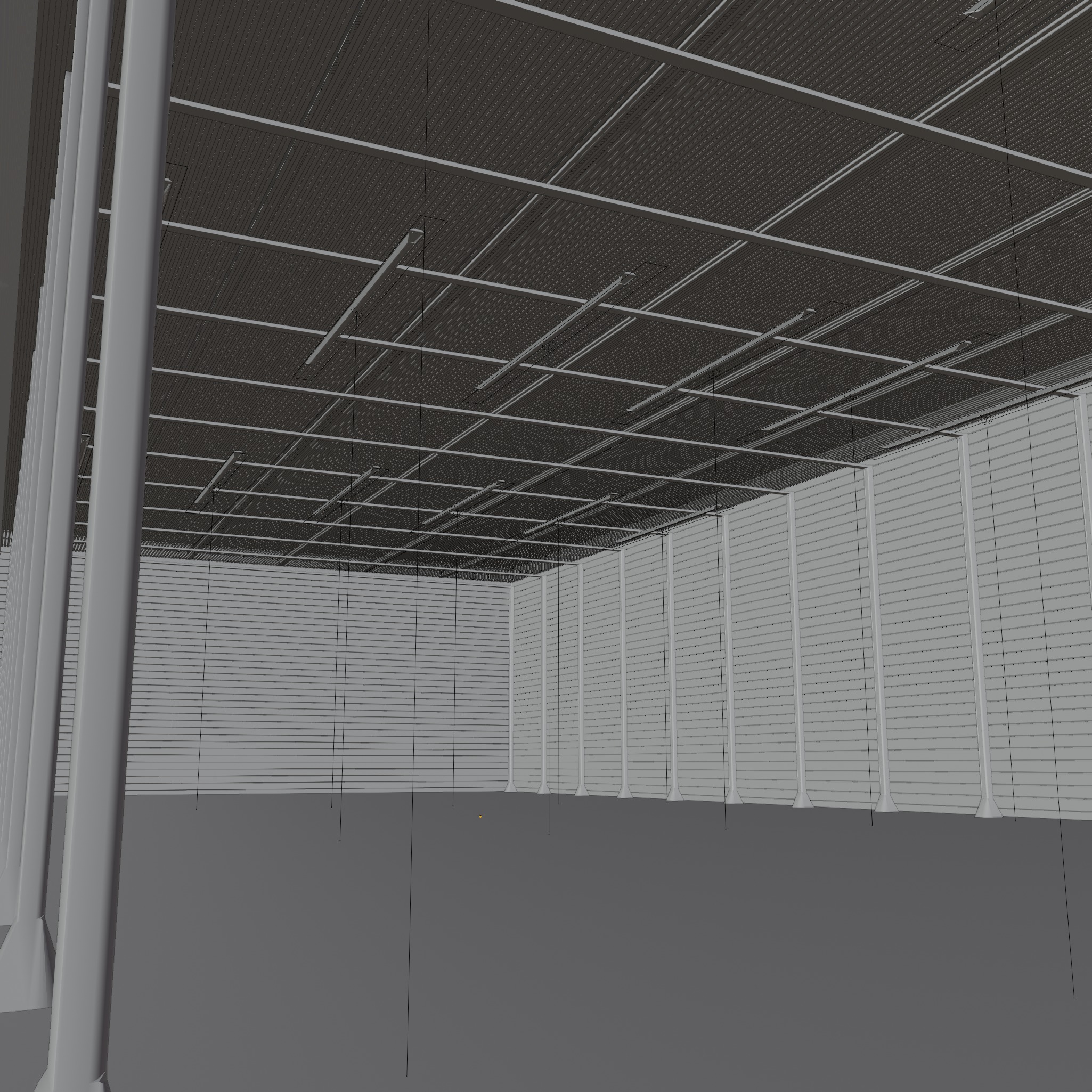 WAREHOUSE interior 3D car studio 3D model_8