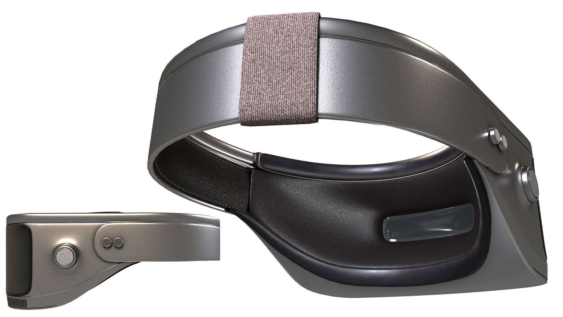 VR-Headset Low-poly 3D model_5