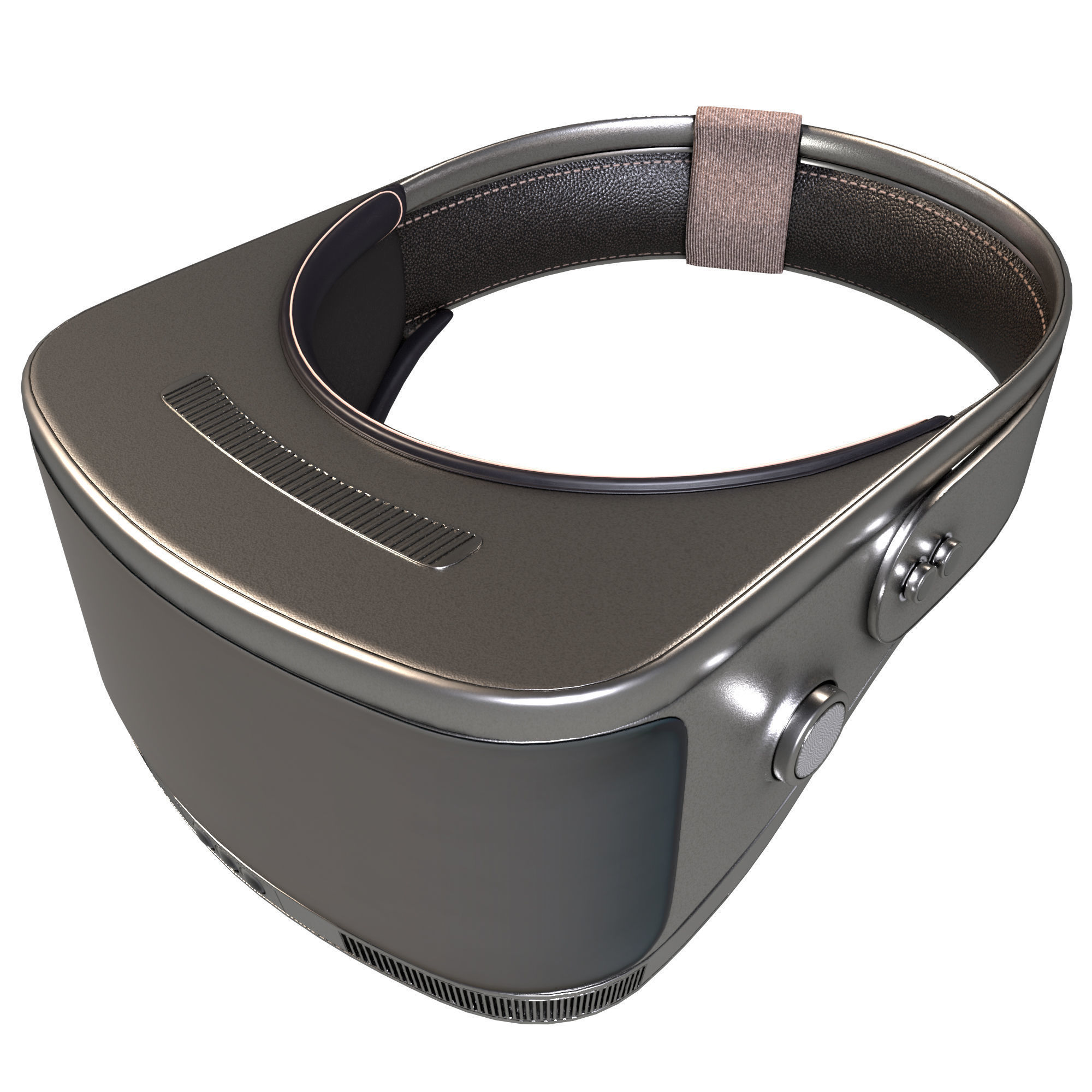 VR-Headset Low-poly 3D model_4