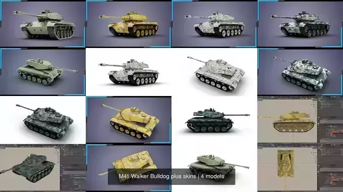 M41 Walker Bulldog plus skins