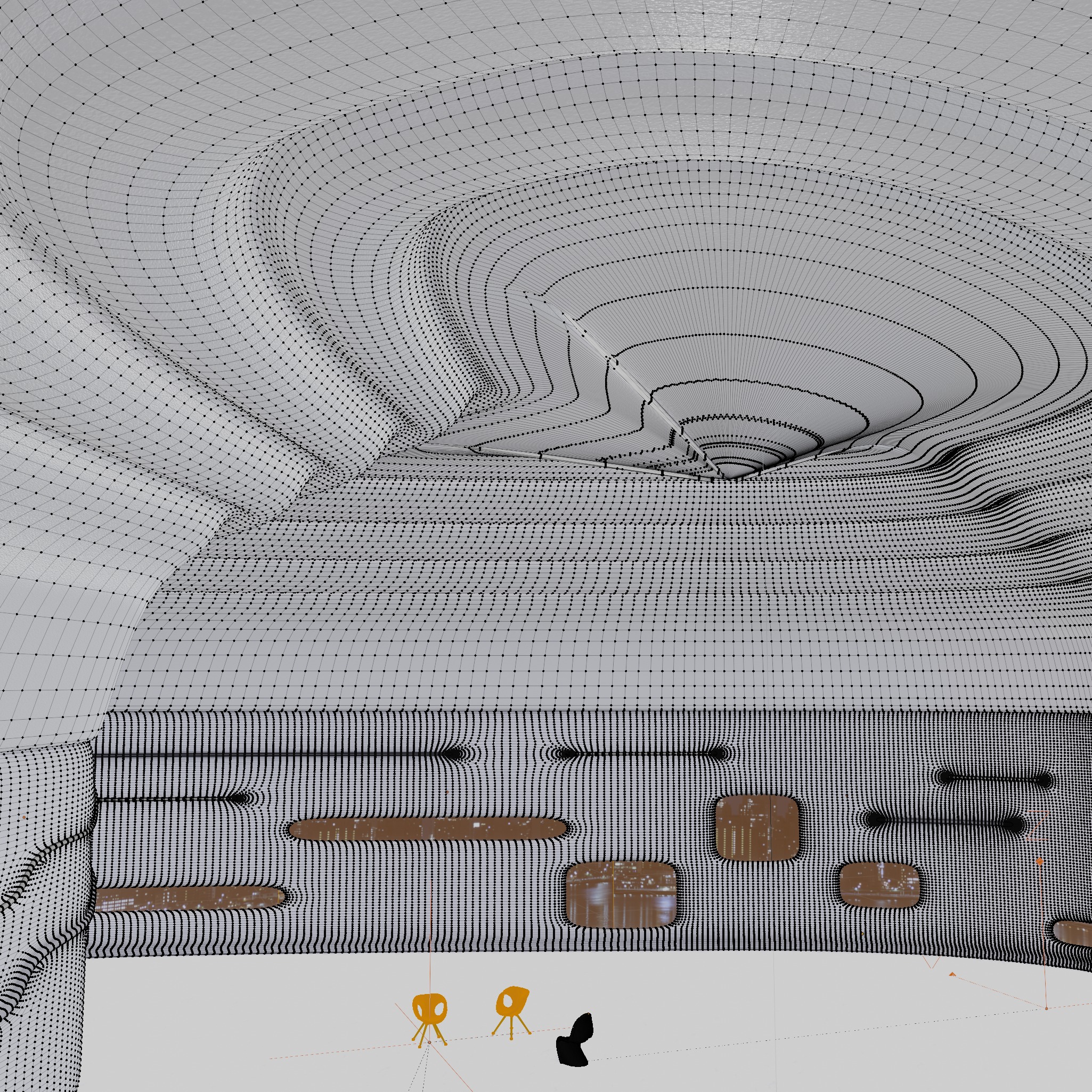 Sci-Fi Futuristic Exhibition Hall 3D model_8