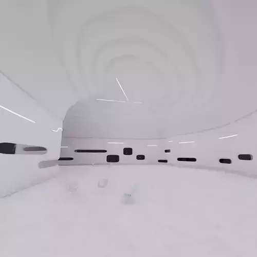 Sci-Fi Futuristic Exhibition Hall 3D model