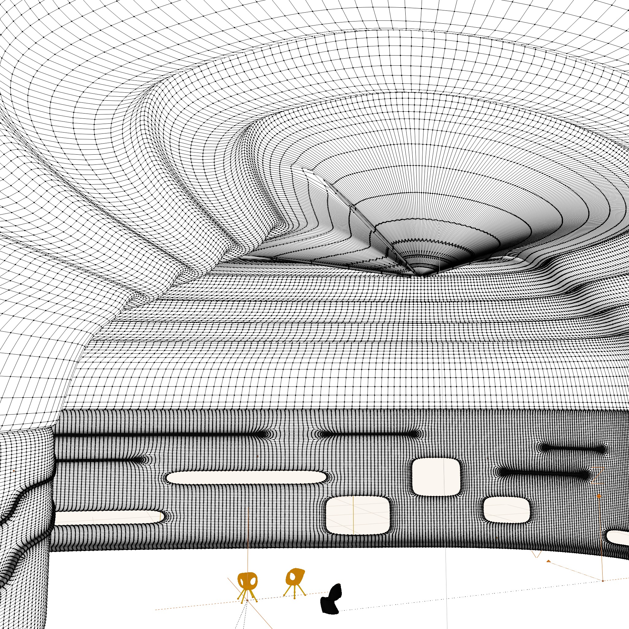 Sci-Fi Futuristic Exhibition Hall 3D model_10