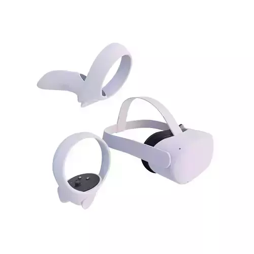 Oculus Quest 2 with Controllers 3D model