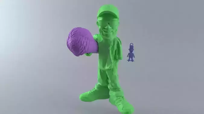 Gucci Mane Art toy 3D model