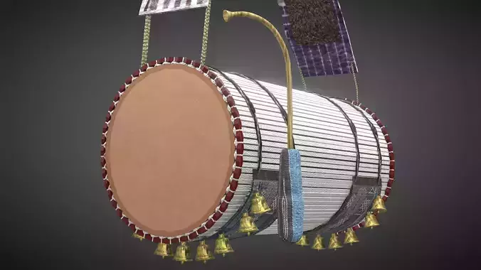 yoruba talking drum 3D model