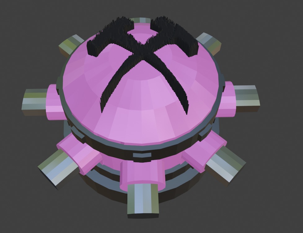 Tack Shooter Low-poly 3D model_9