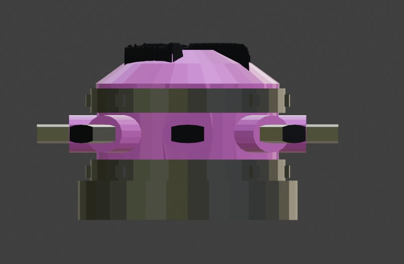 Tack Shooter Low-poly 3D model_8