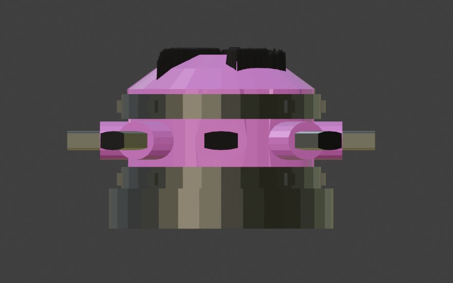 Tack Shooter Low-poly 3D model_6