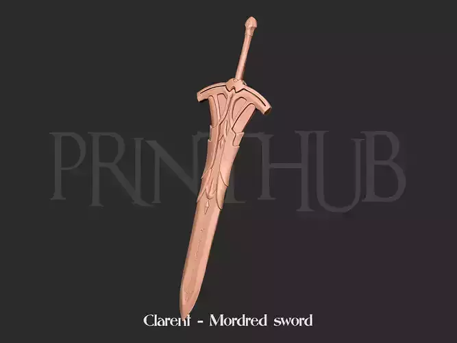 Clarent - Mordred sword for cosplay 3D print model