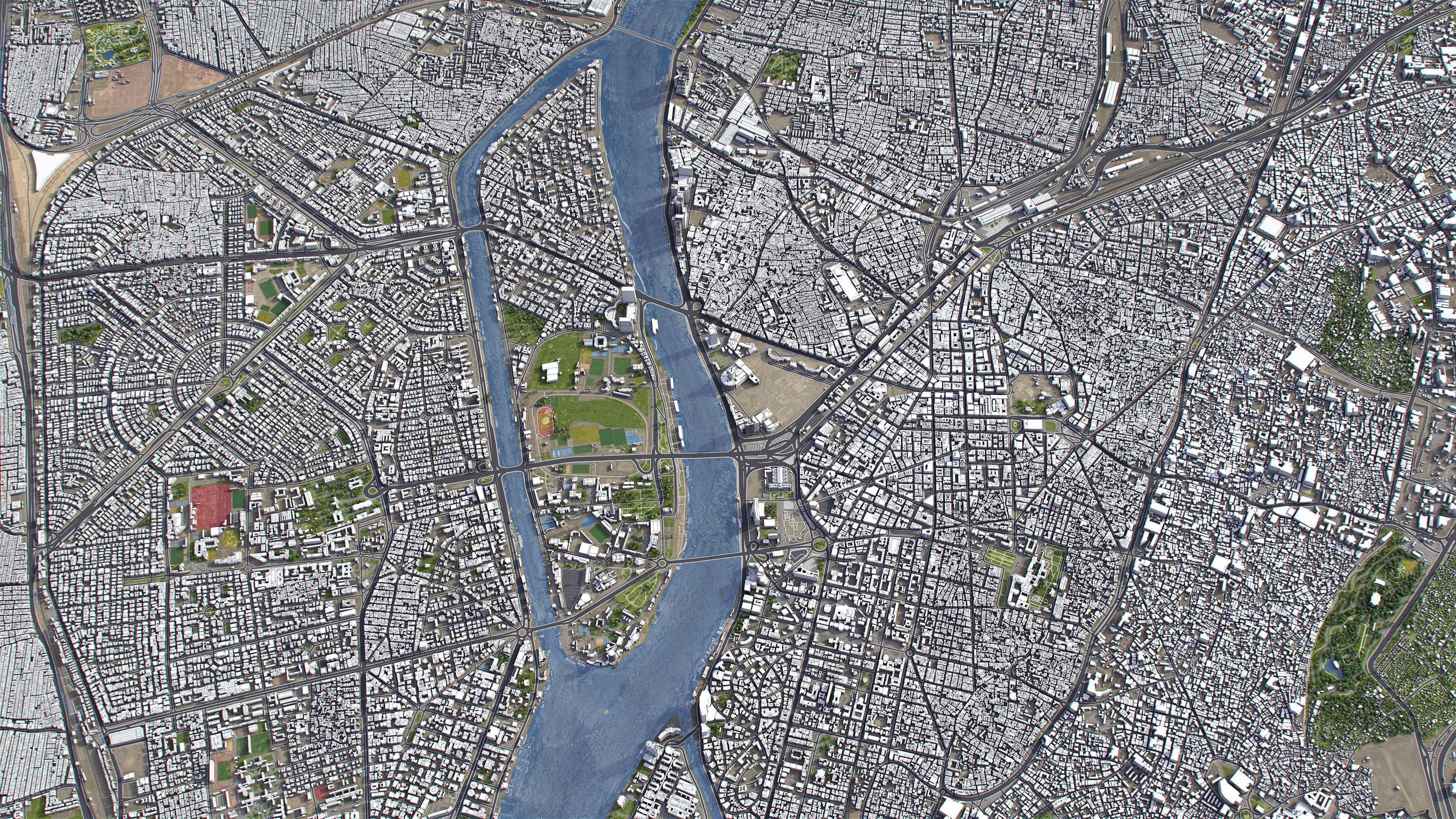 Cairo - 3D City Model Low-poly 3D model_9