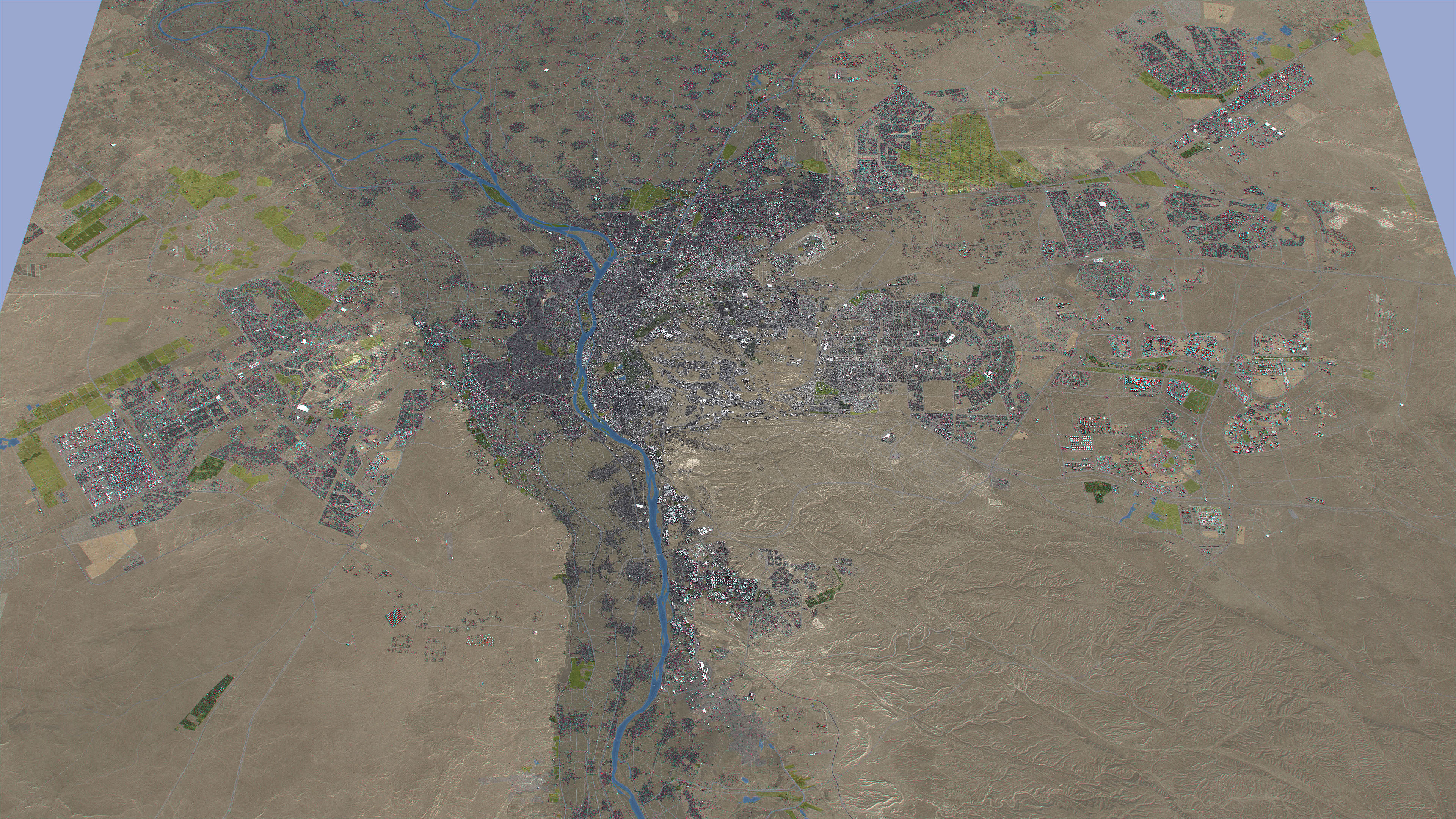 Cairo - 3D City Model Low-poly 3D model_1