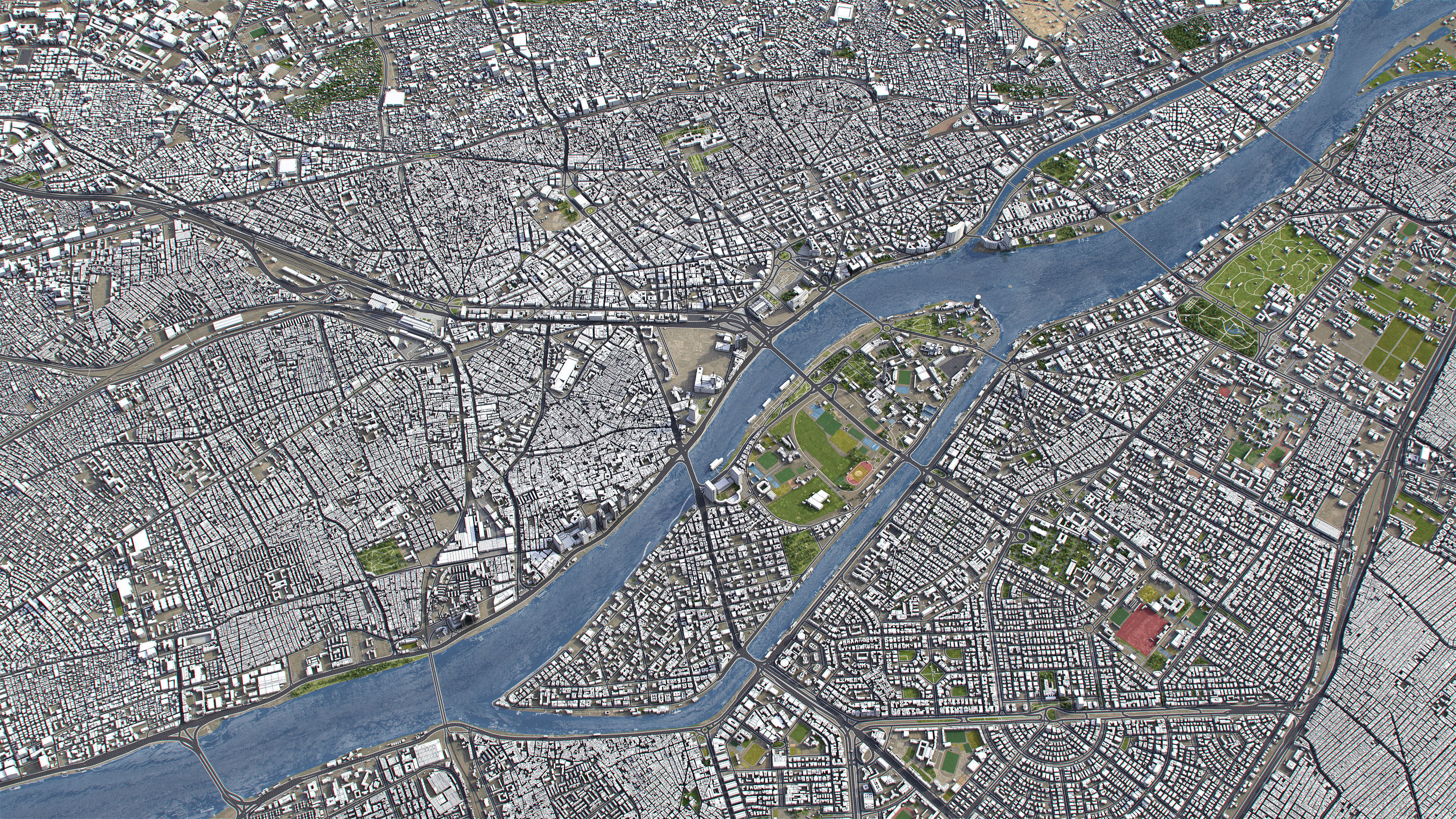 Cairo - 3D City Model Low-poly 3D model_12