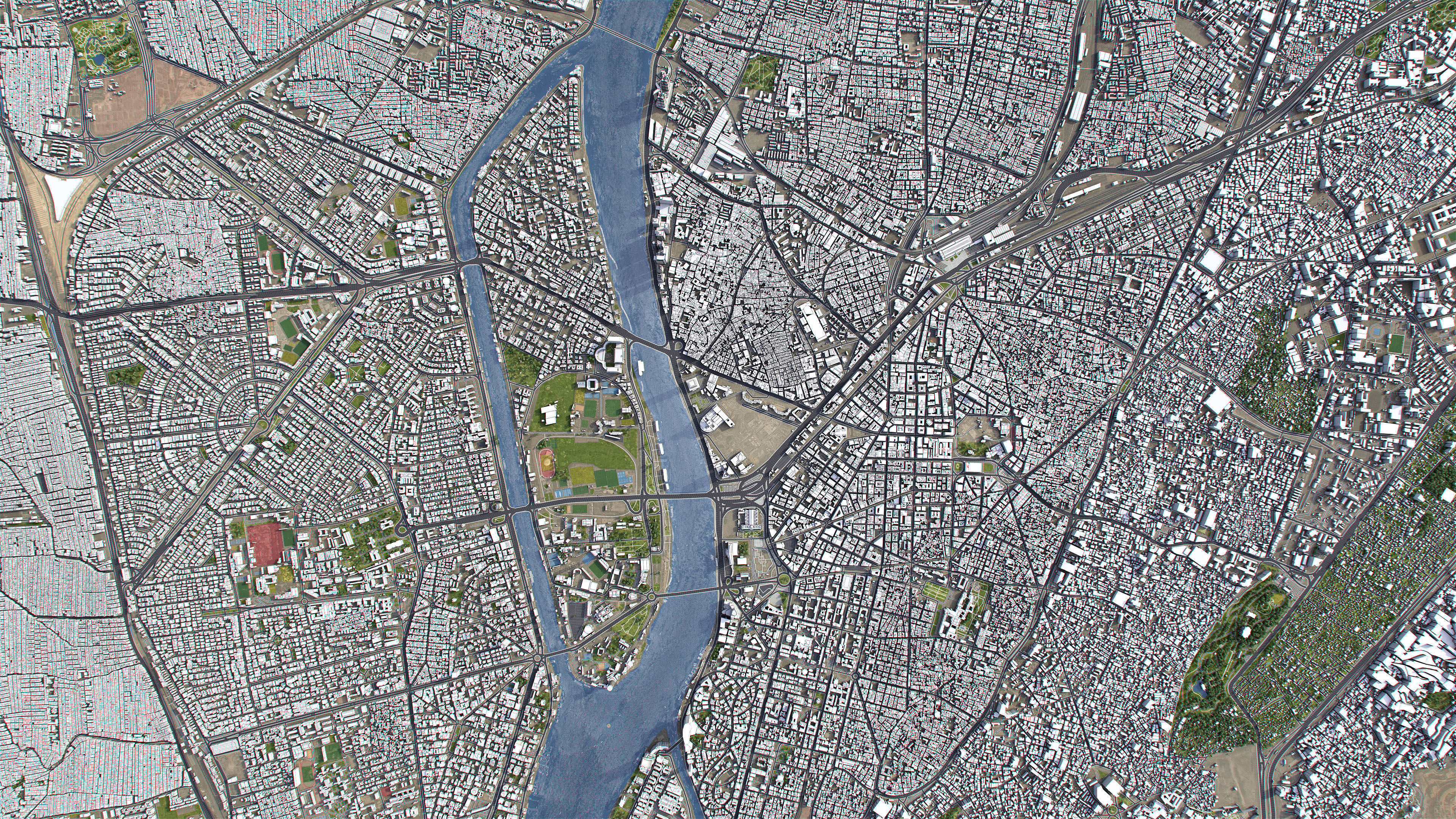 Cairo - 3D City Model Low-poly 3D model_15