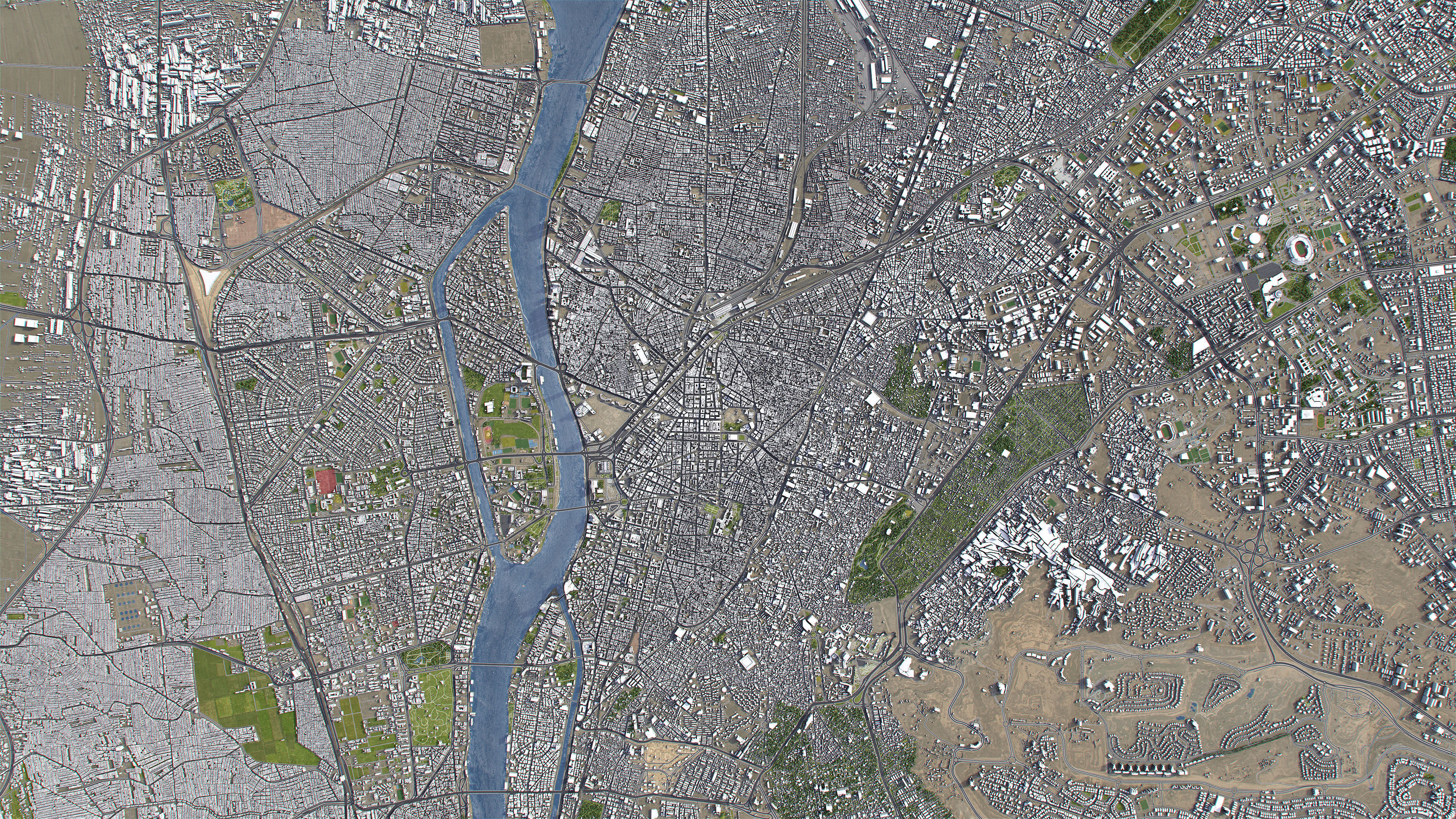 Cairo - 3D City Model Low-poly 3D model_16