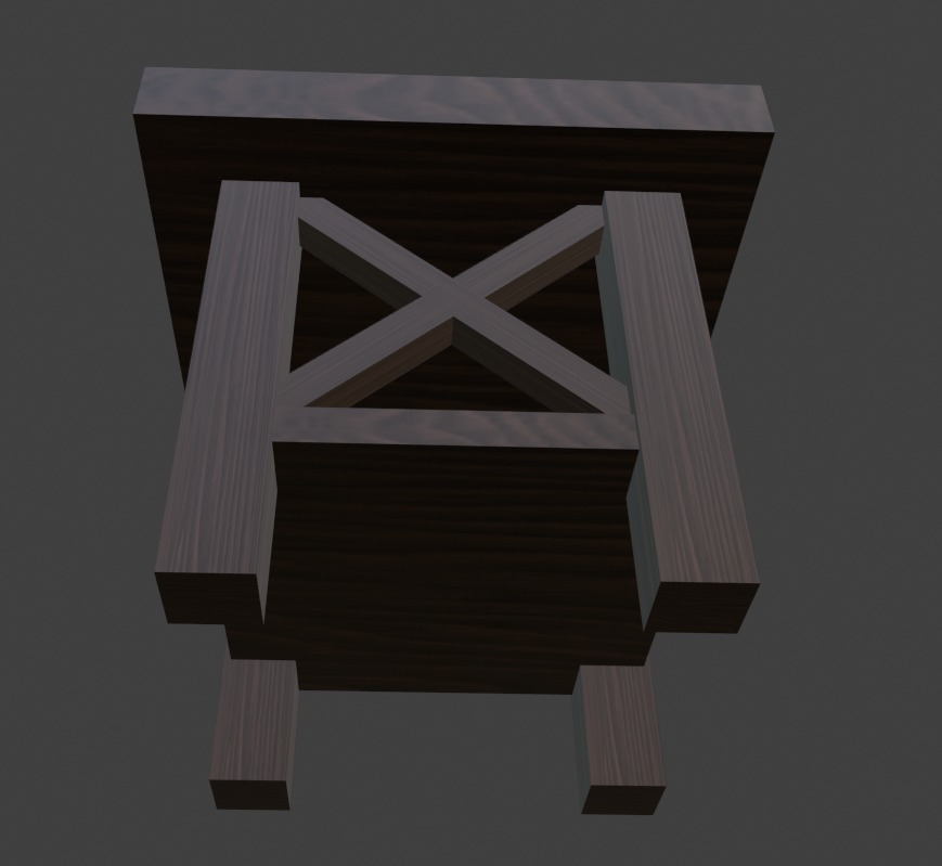 Simple Table 3D model_8