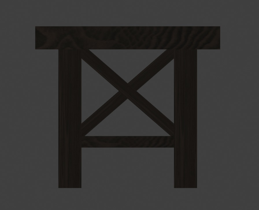 Simple Table 3D model_4