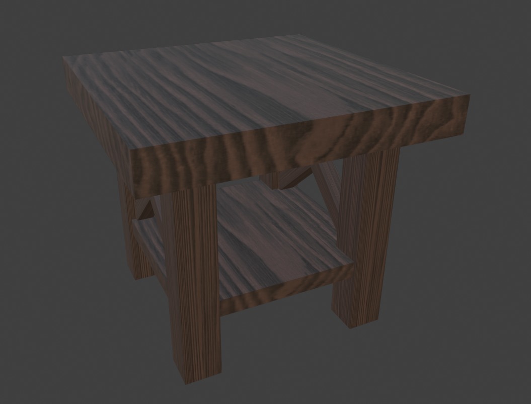 Simple Table 3D model_7